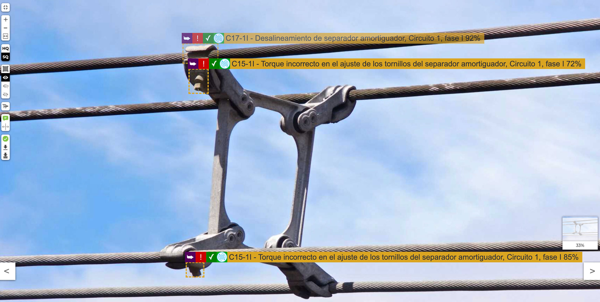 AI Detection - Failure modes in transmission lines